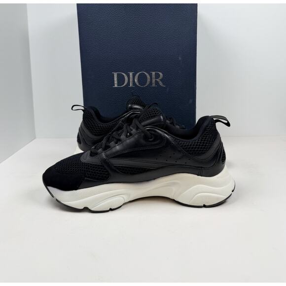 Size 43EU/10US- Dior B22 Black White Leather Trainers? RETAIL $1.1K! main image 4